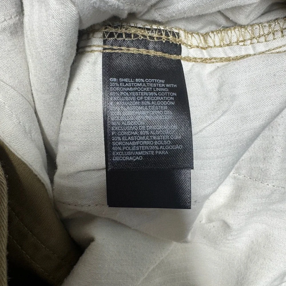 The North Face Chino Shorts 34 Khaki Excellent‎ Cotton Blend Stretch (1651)